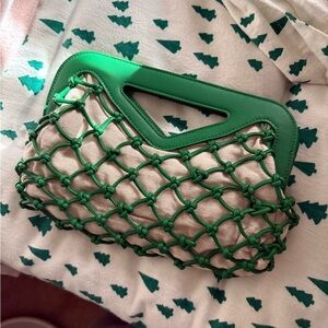 a new day Green and Tan Clutch